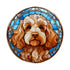 Cockapoo Golden Glass Suncatcher Worktop Saver